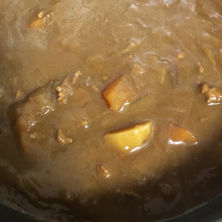 合挽き肉カレー